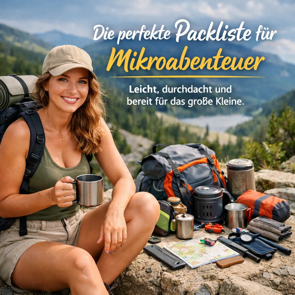 Die perfekte Packliste für Mikroabenteuer – leicht, durchdacht und bereit für das große Kleine