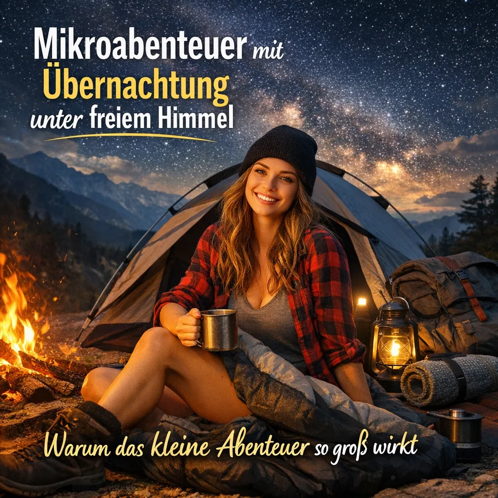 Mikroabenteuer mit Übernachtung unter freiem Himmel – warum das kleine Abenteuer so groß wirkt