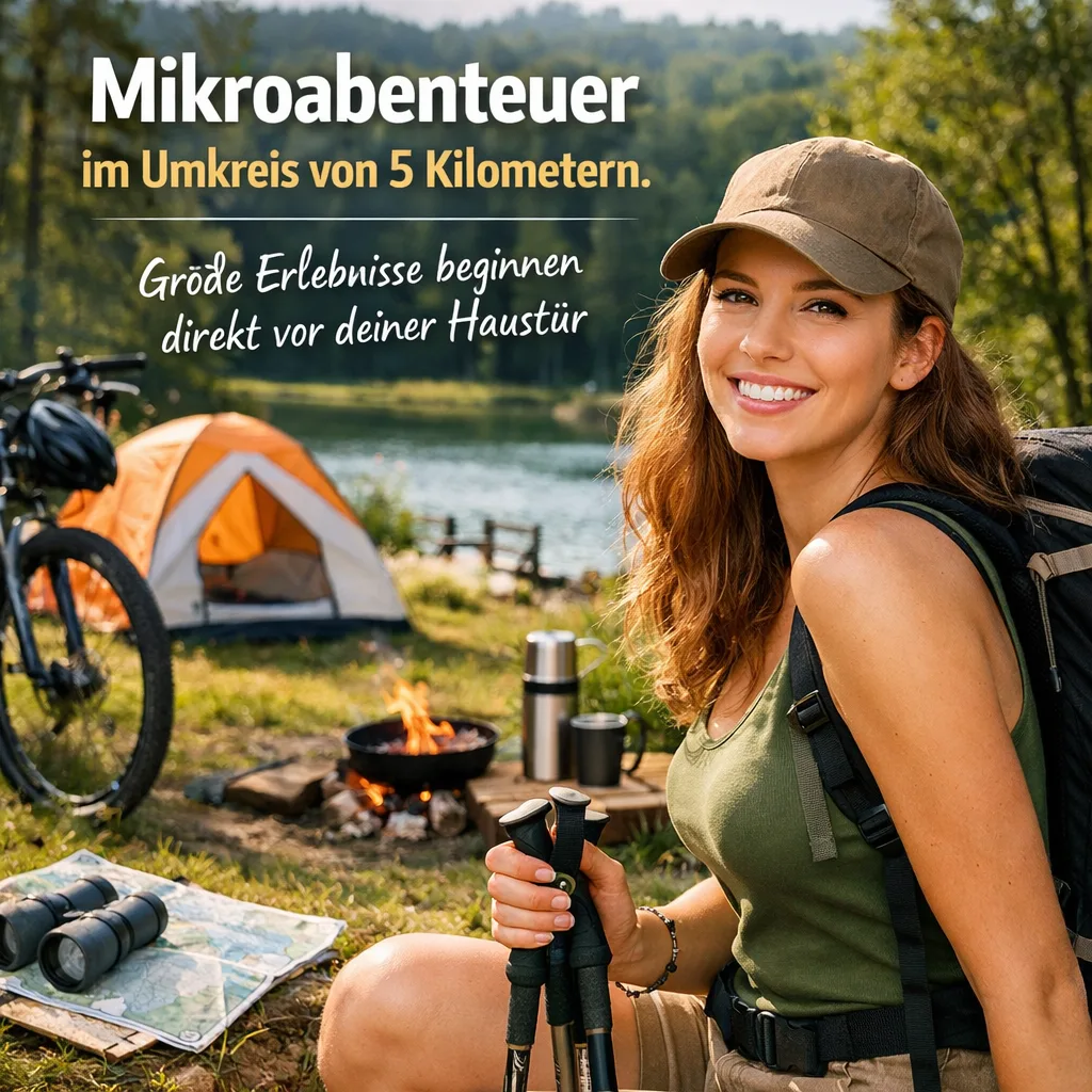 Mikroabenteuer im Umkreis von 5 Kilometern. Große Erlebnisse beginnen direkt vor deiner Haustür