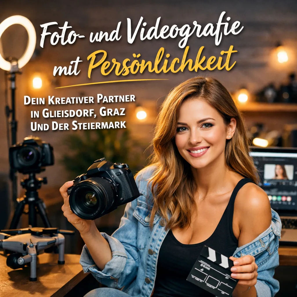 Foto- und Videografie mit Persönlichkeit – Dein kreativer Partner in Gleisdorf, Graz und der Steiermark Foto- und Videografie mit Persönlichkeit – Dein kreativer Partner in Gleisdorf, Graz und der Steiermark