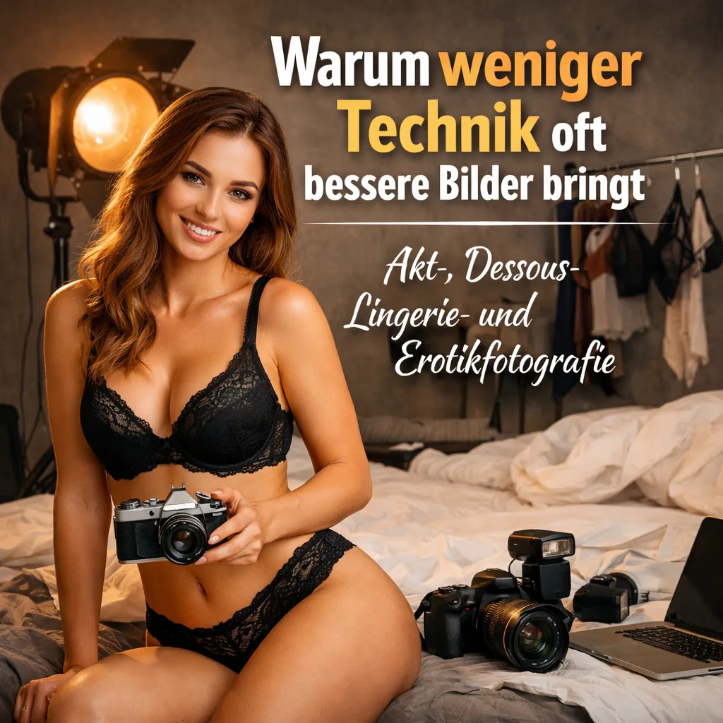 Warum weniger Technik oft bessere Bilder bringt – Akt-, Dessous-, Lingerie- und Erotikfotografie