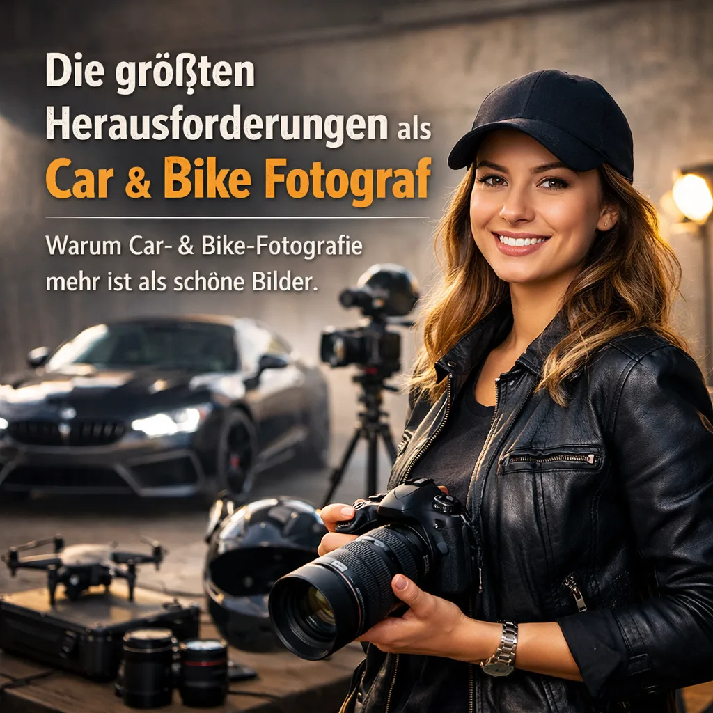 Die größten Herausforderungen als Car & Bike Fotograf. Warum Car- & Bike Fotografie mehr ist als schöne Bilder