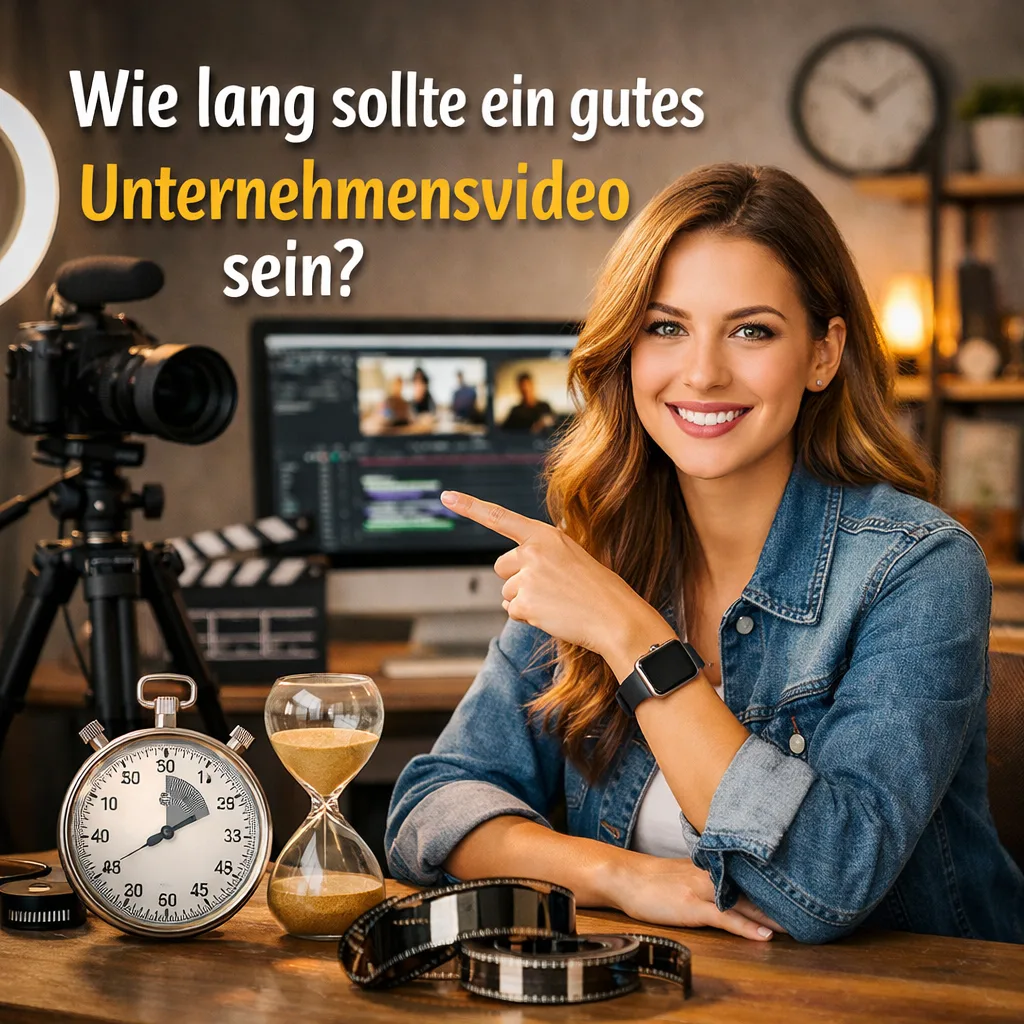 Wie lang sollte ein gutes Unternehmensvideo sein?