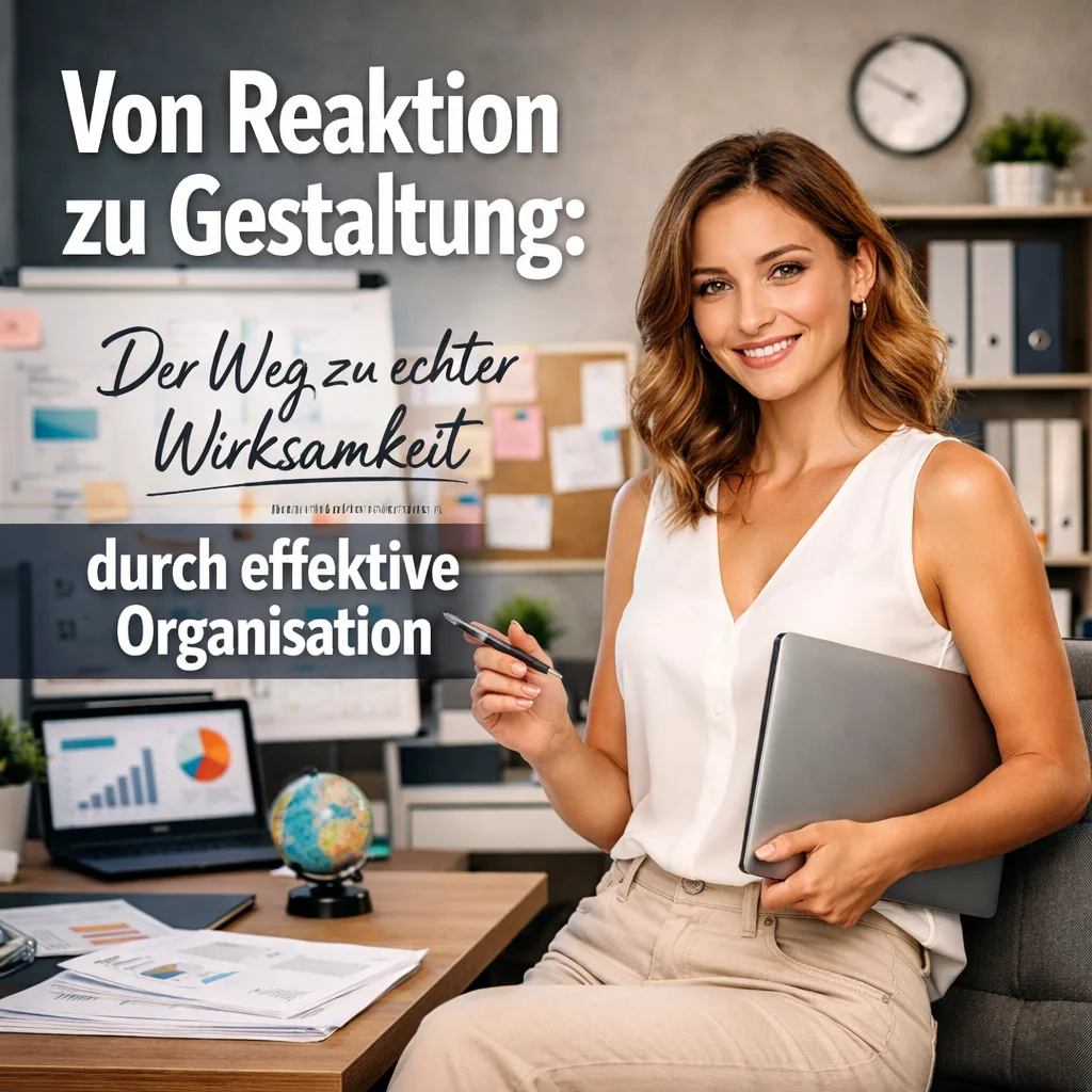 Von Reaktion zu Gestaltung: Der Weg zu echter Wirksamkeit durch effektive Organisation. Warum wir ständig beschäftigt sind, aber selten wirksam