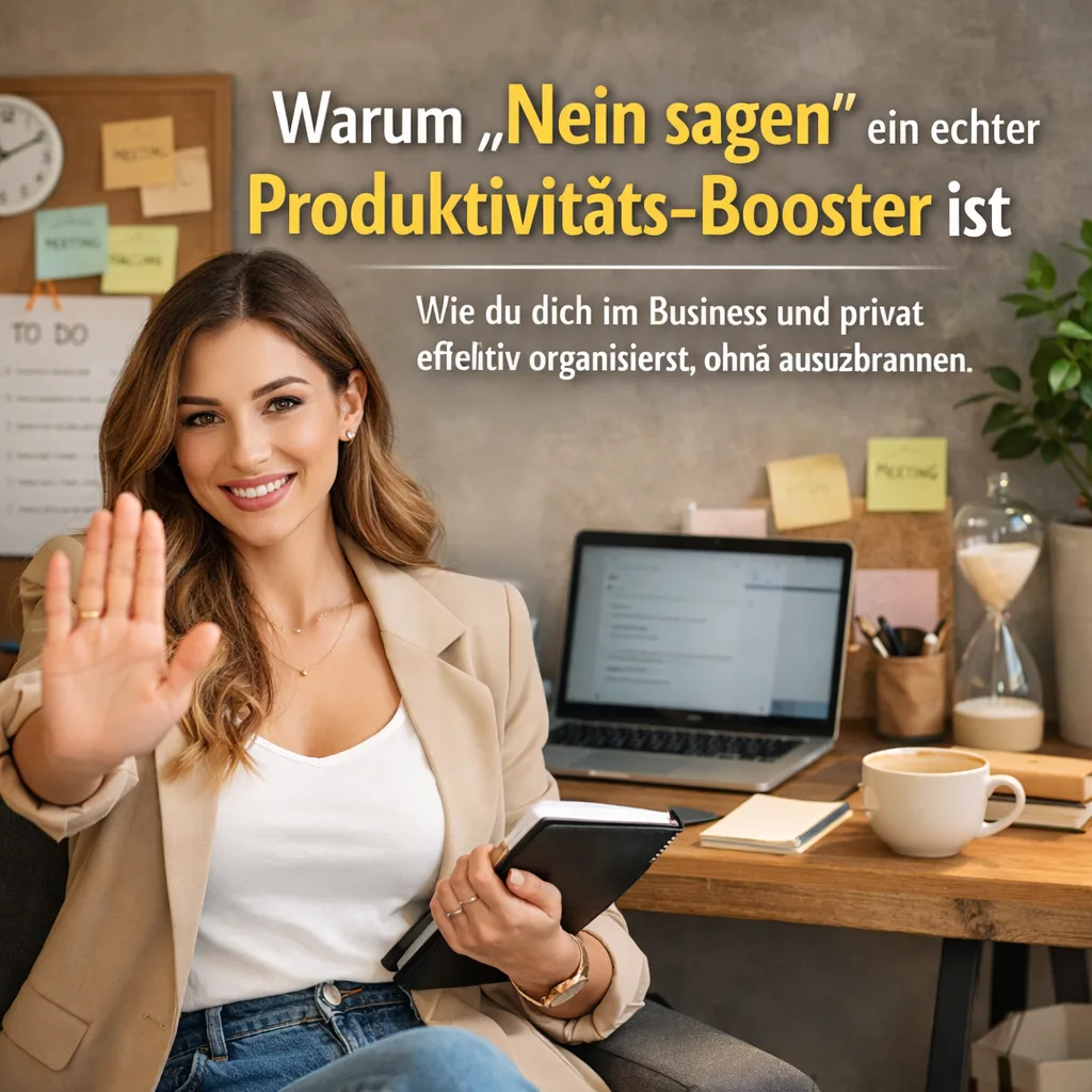 Warum „Nein sagen“ ein echter Produktivitäts-Booster ist. Wie du dich im Business und privat effektiv organisierst, ohne auszubrennen