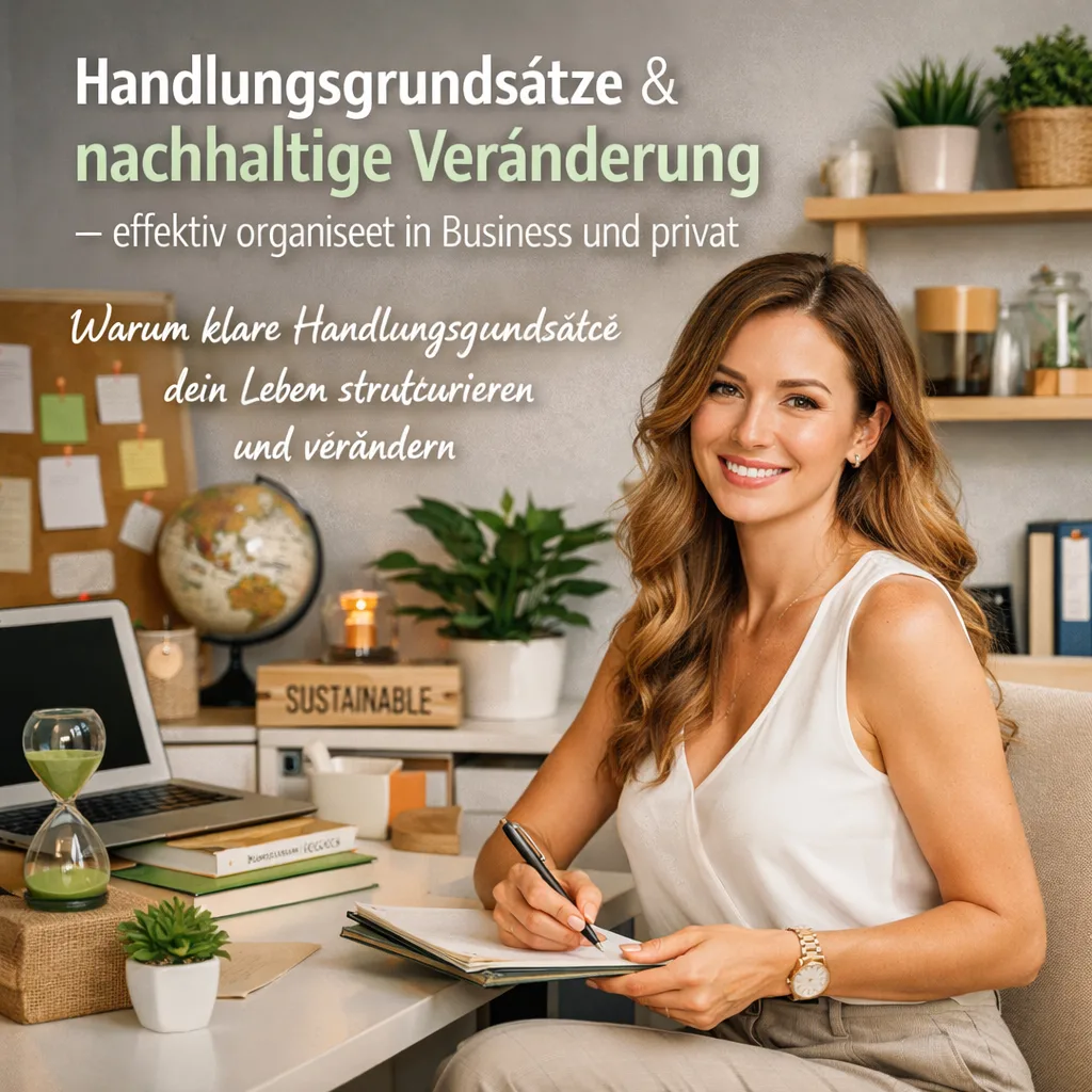 Handlungsgrundsätze & nachhaltige Veränderung – effektiv organisiert in Business und privat