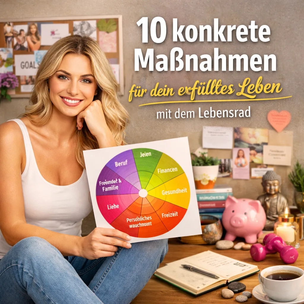 10 konkrete Maßnahmen für dein erfülltes Leben mit dem Lebensrad