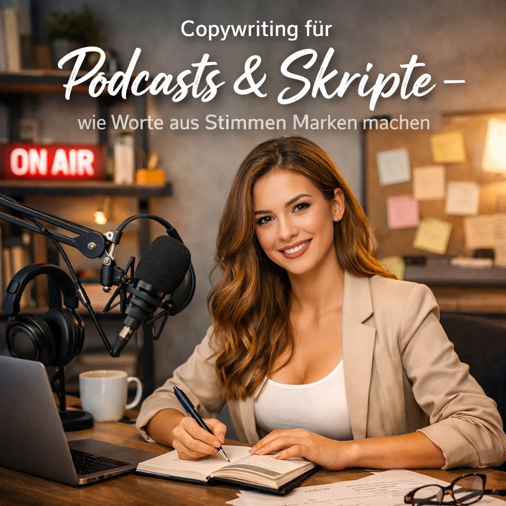 Copywriting für Podcasts & Skripte – wie Worte aus Stimmen Marken machen