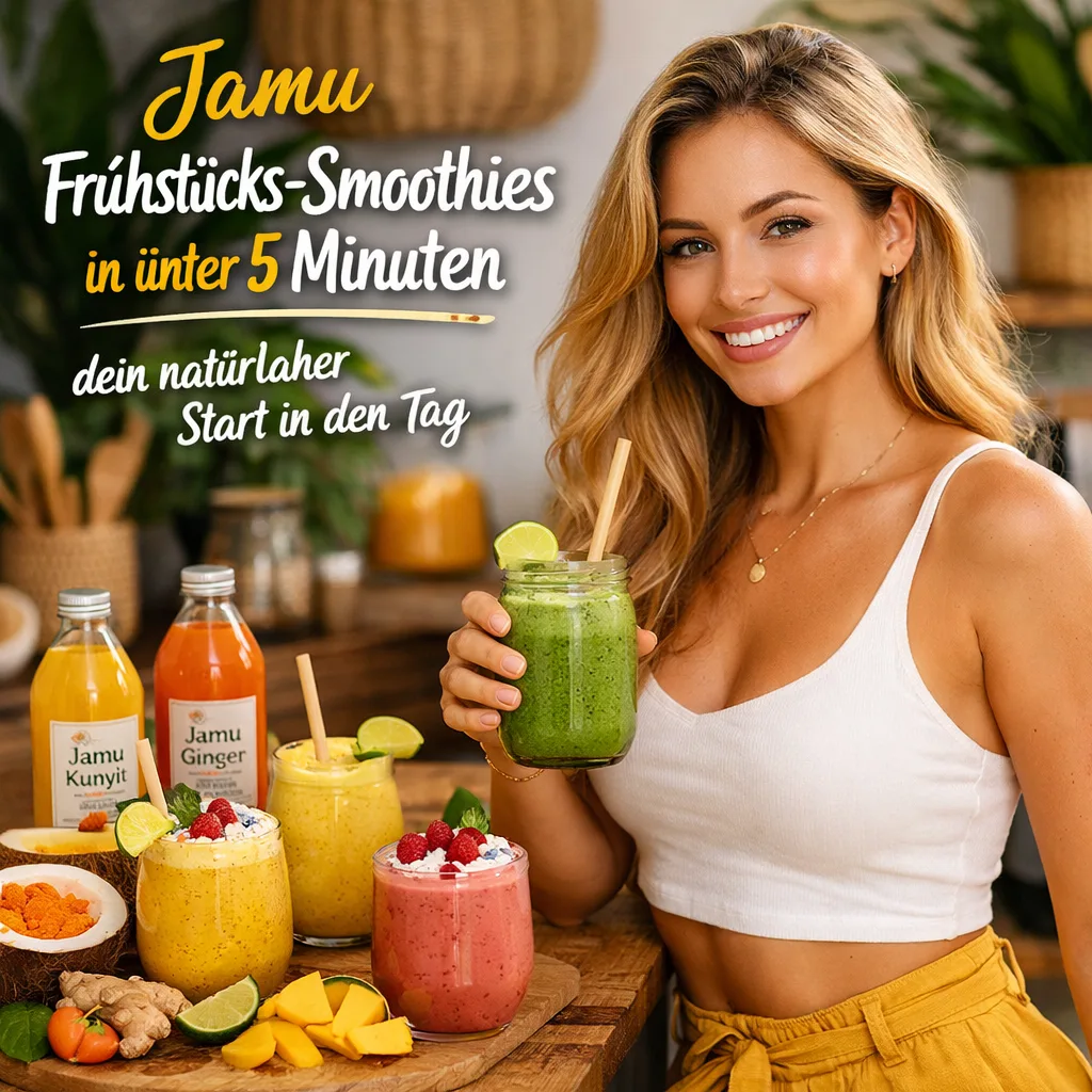 Jamu Frühstück Smoothies in unter 5 Minuten – dein natürlicher Start in den Tag Jamu Frühstücks-Smoothies in unter 5 Minuten – dein natürlicher Start in den Tag
