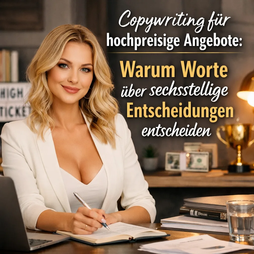 Copywriting für hochpreisige Angebote: Warum Worte über sechsstellige Entscheidungen entscheiden Copywriting für hochpreisige Angebote: Warum Worte über sechsstellige Entscheidungen entscheiden
