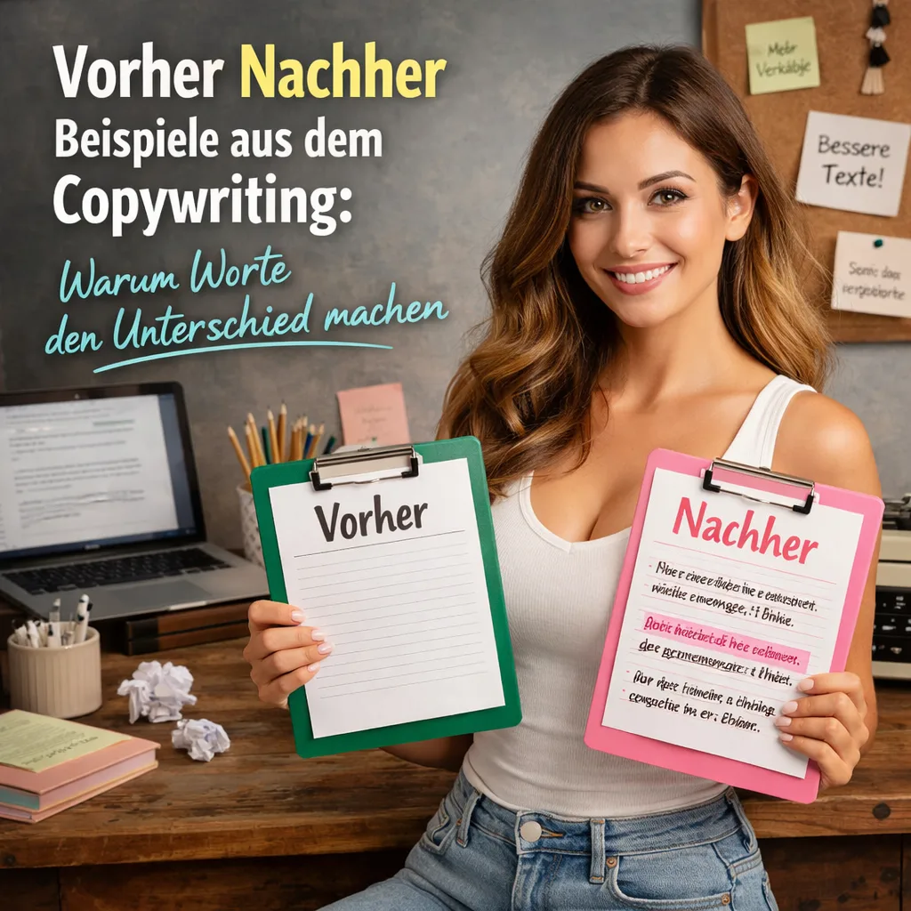 Vorher Nachher Beispiele aus dem Copywriting: Warum Worte den Unterschied machen